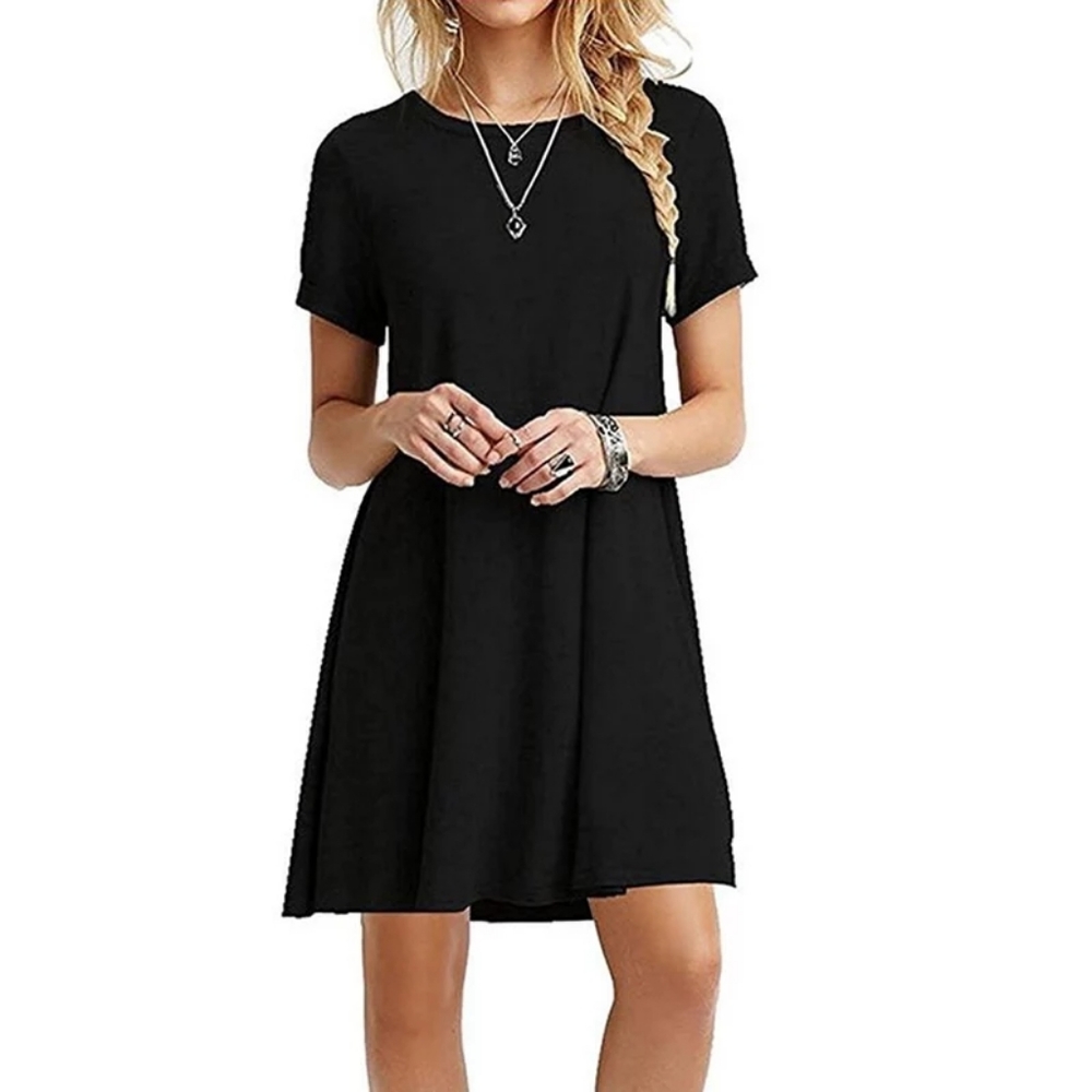 Plus Size T Shirt Dress - Picture 3 of 4